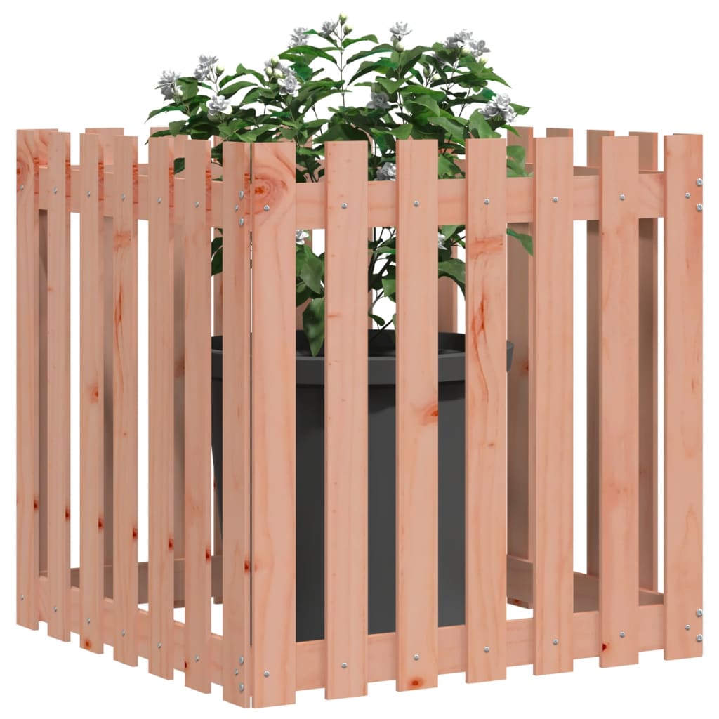 Fioriera Giardino Design Recinzione 70x70x70cm Massello Douglas - homemem39