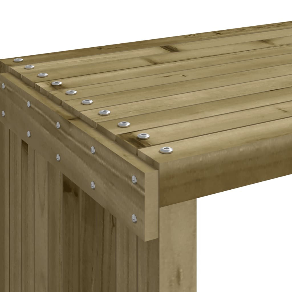 Panca da Giardino Estensibile 212,5x40,5x45 cm Pino Impregnato - homemem39