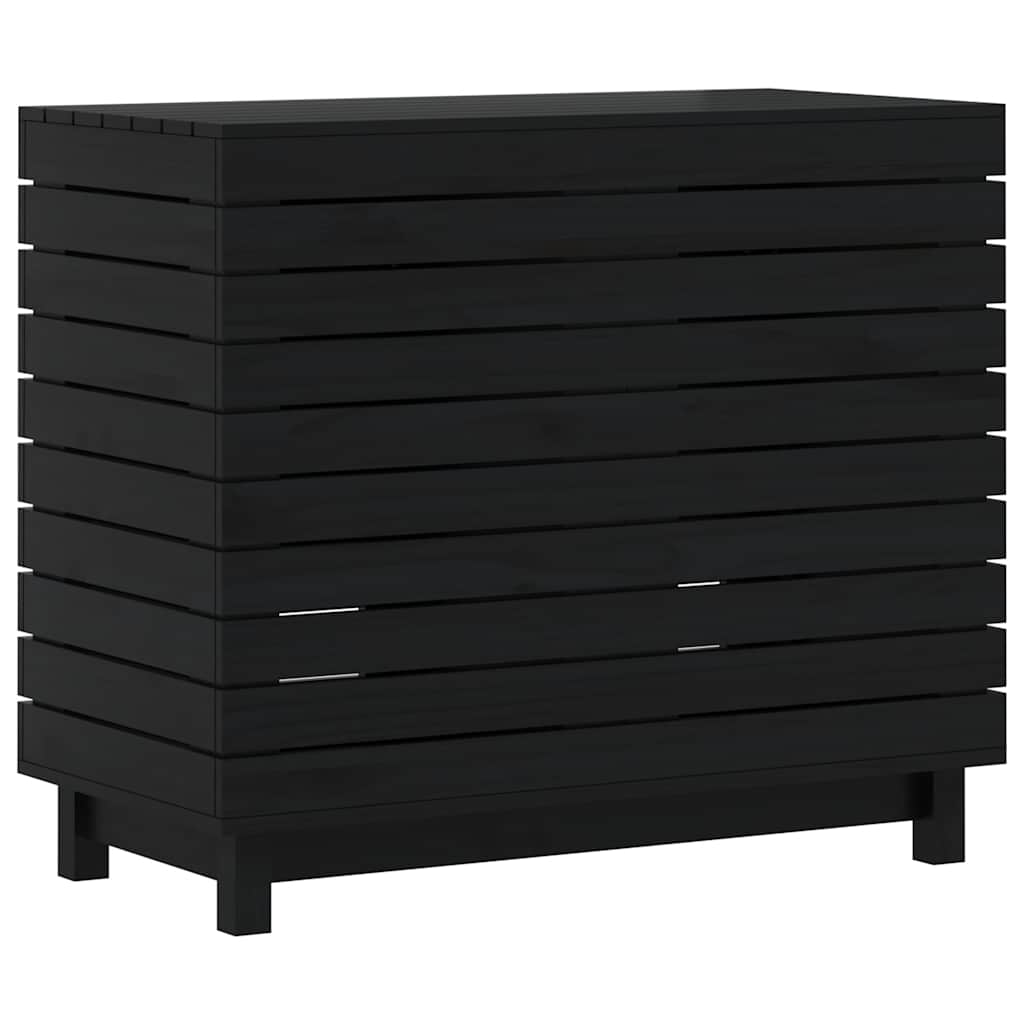 Cesto per Bucato 88,5x44x76 cm Legno Massello Pino - homemem39