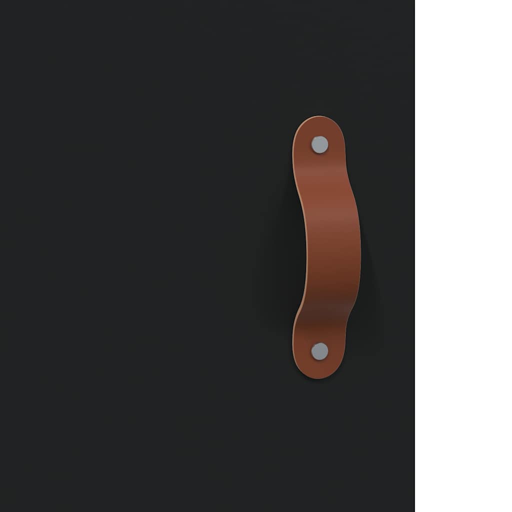 Mobile a Parete Nero 69,5x34x90 cm | homemem39
