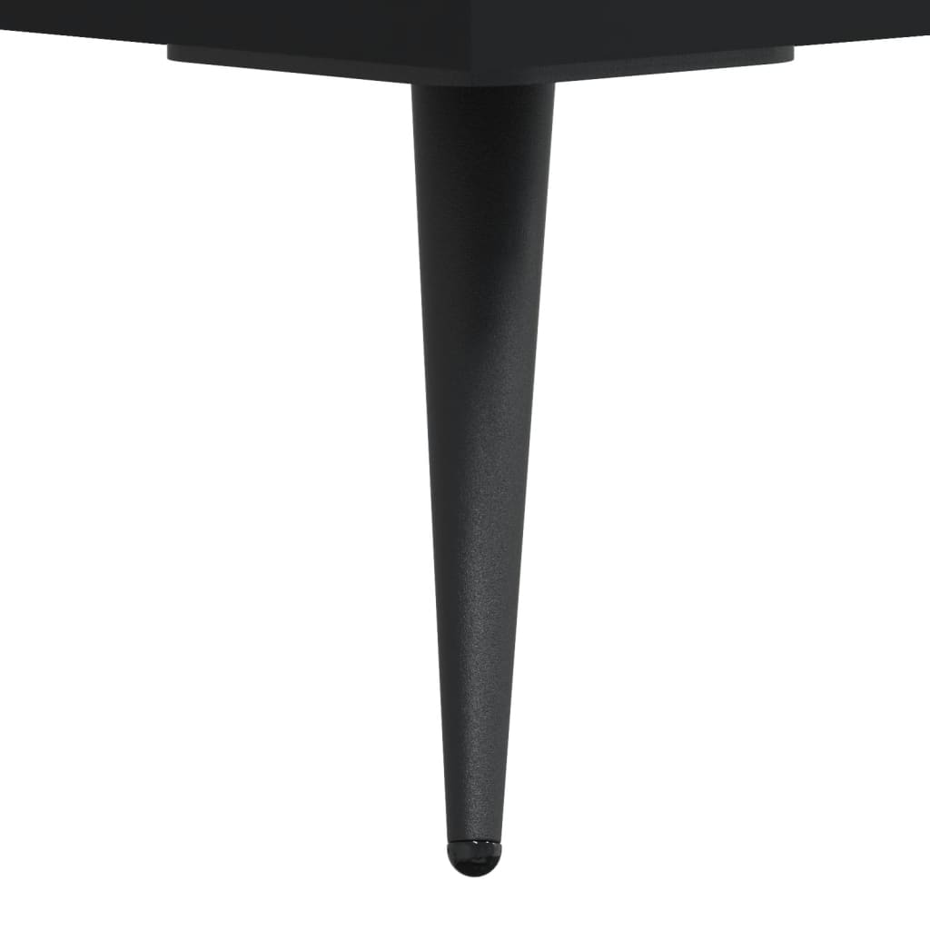 Panca Porta Scarpe Nera 102x35x55 cm in Legno Multistrato - homemem39