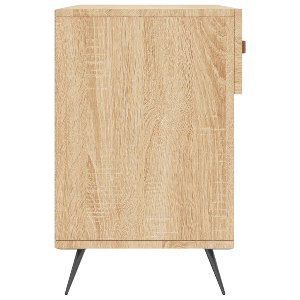 Panca Porta Scarpe Rovere Sonoma 102x35x55 cm Legno Multistrato - homemem39
