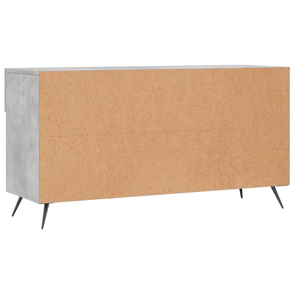 Panca Porta Scarpe Grigio Cemento 102x35x55cm Legno Multistrato - homemem39