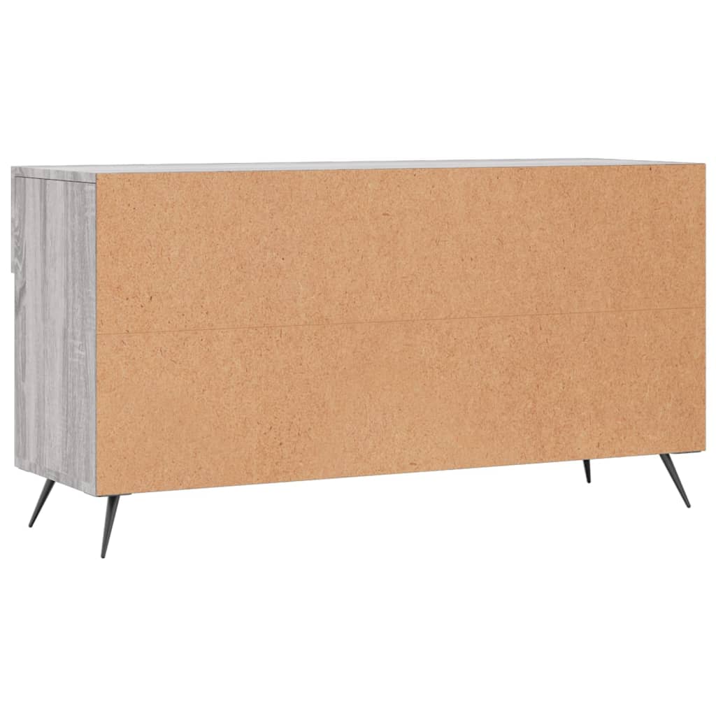 Panca Porta Scarpe Grigio Sonoma 102x35x55 cm Legno Multistrato - homemem39