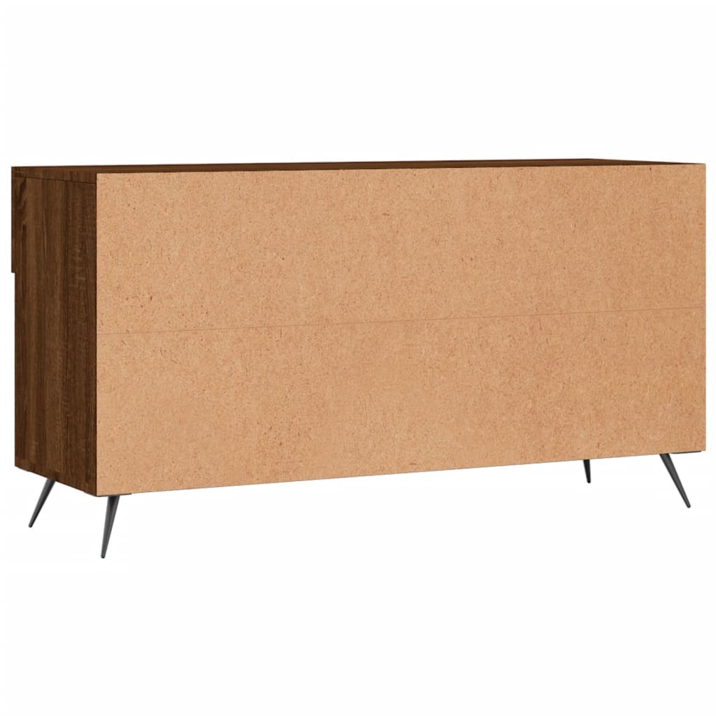 Panca Porta Scarpe Rovere Marrone 102x35x55cm Legno Multistrato - homemem39