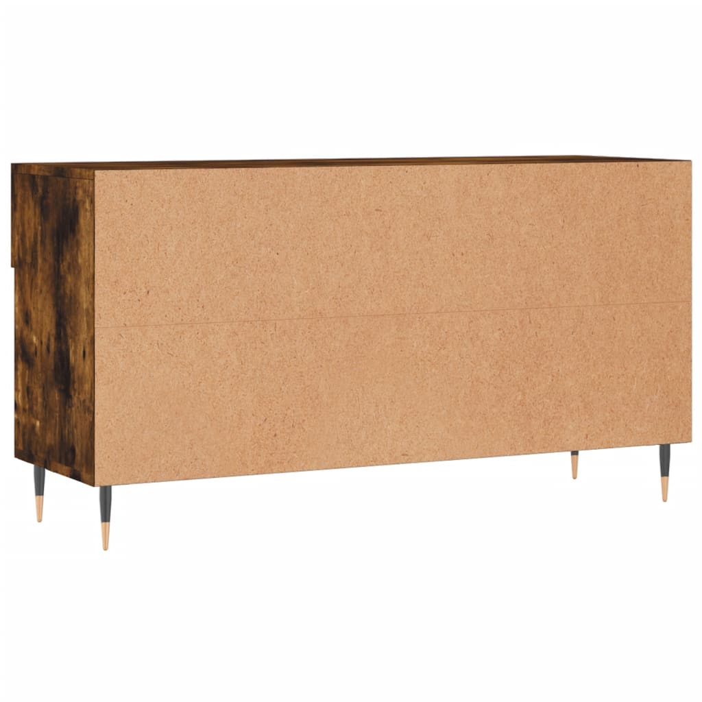 Panca Porta Scarpe Rovere Fumo 102x35x55 cm Legno Multistrato - homemem39