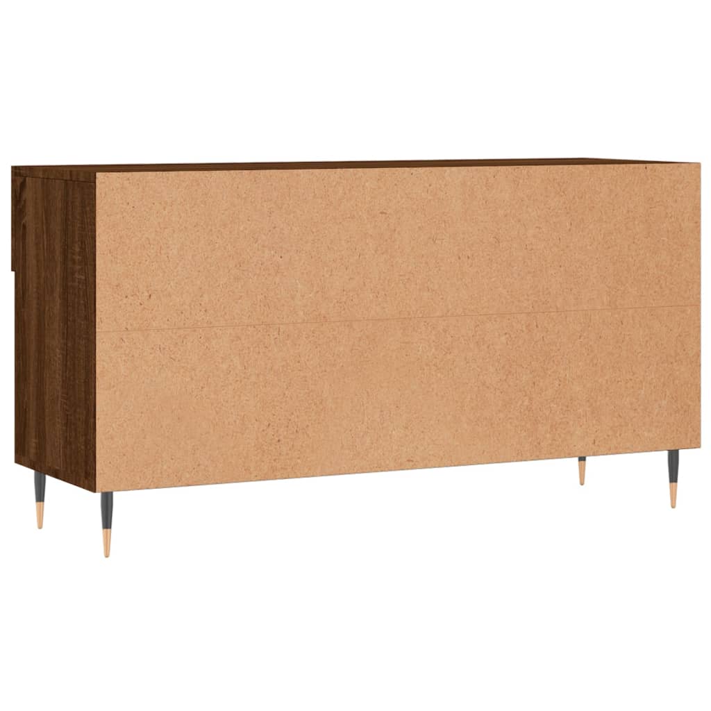 Panca Porta Scarpe Rovere Marrone 102x35x55cm Legno Multistrato - homemem39