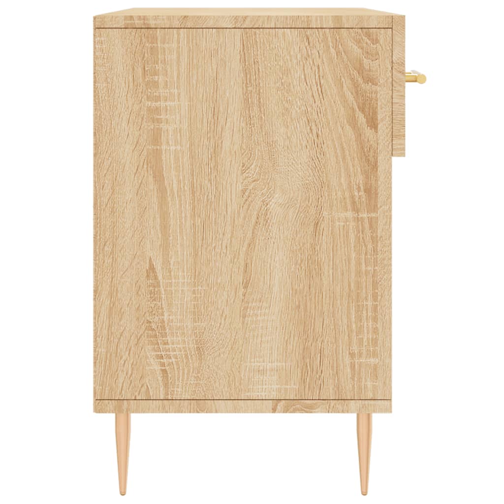 Panca Porta Scarpe Rovere Sonoma 102x35x55 cm Legno Multistrato - homemem39