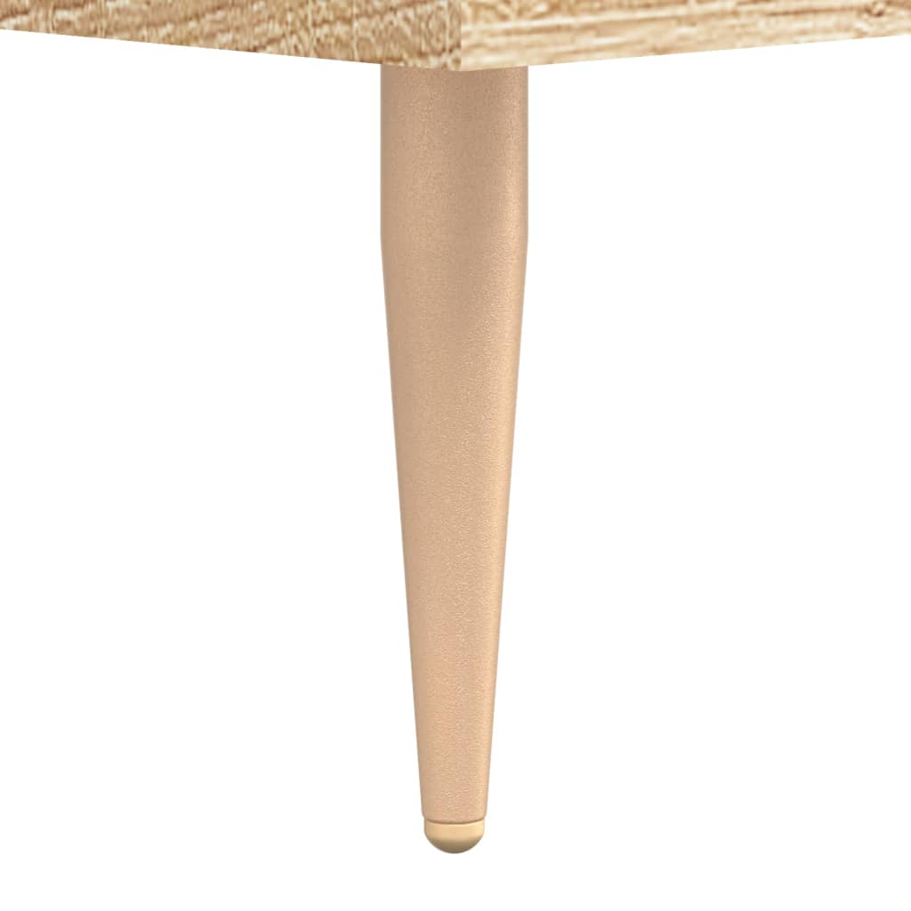 Panca Porta Scarpe Rovere Sonoma 102x35x55 cm Legno Multistrato - homemem39