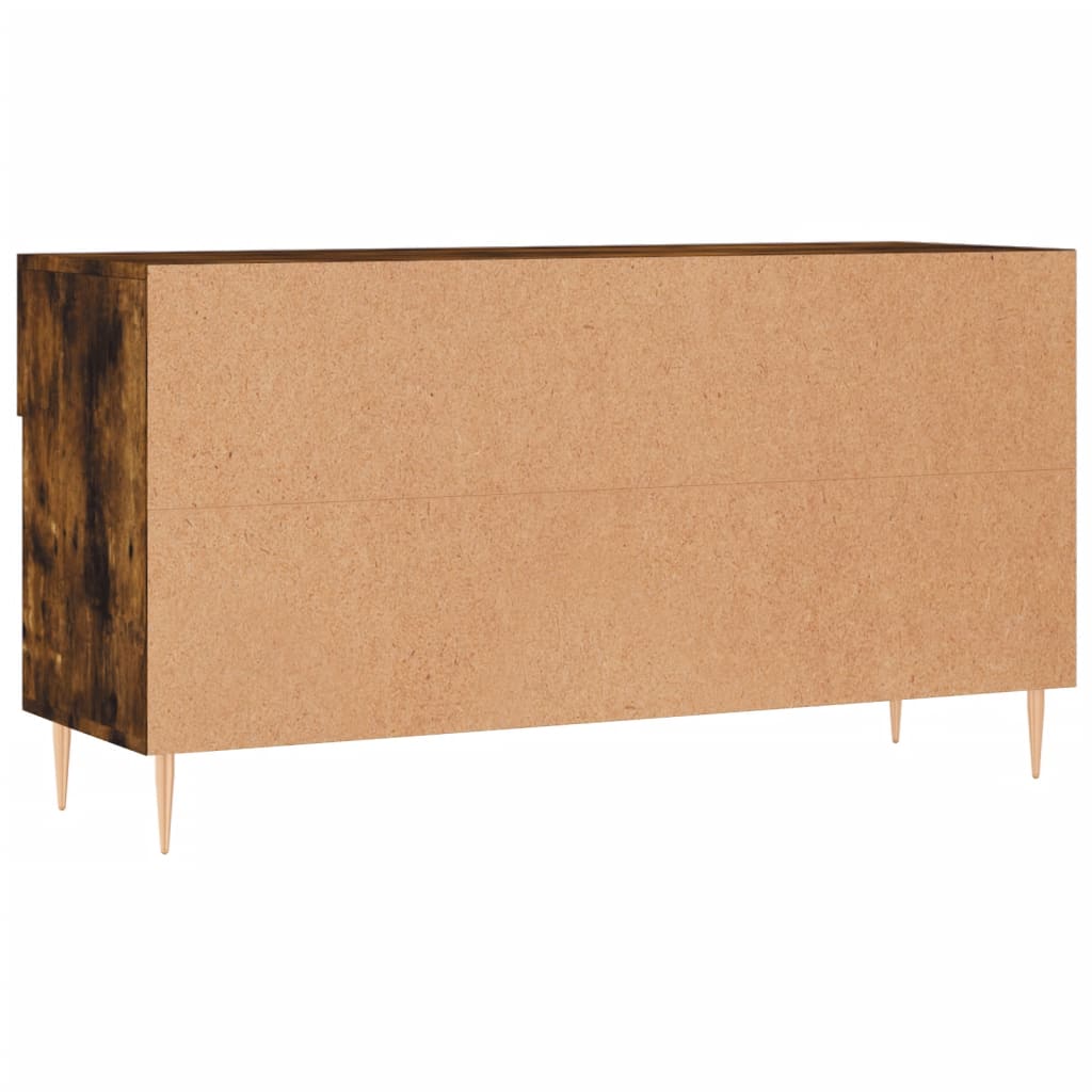 Panca Porta Scarpe Rovere Fumo 102x35x55 cm Legno Multistrato - homemem39