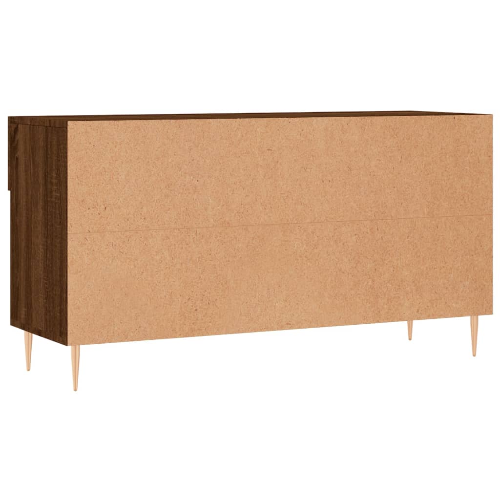 Panca Porta Scarpe Rovere Marrone 102x35x55cm Legno Multistrato - homemem39