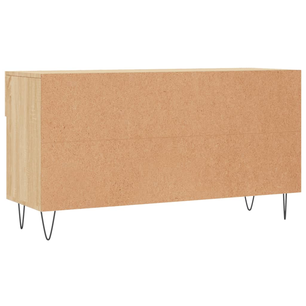 Panca Porta Scarpe Rovere Sonoma 102x35x55 cm Legno Multistrato - homemem39