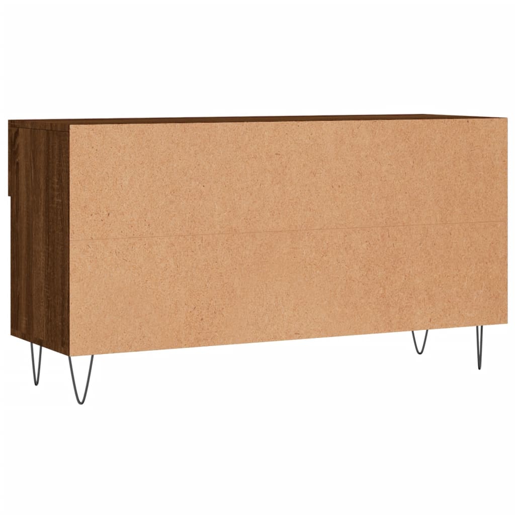 Panca Porta Scarpe Rovere Marrone 102x35x55cm Legno Multistrato - homemem39