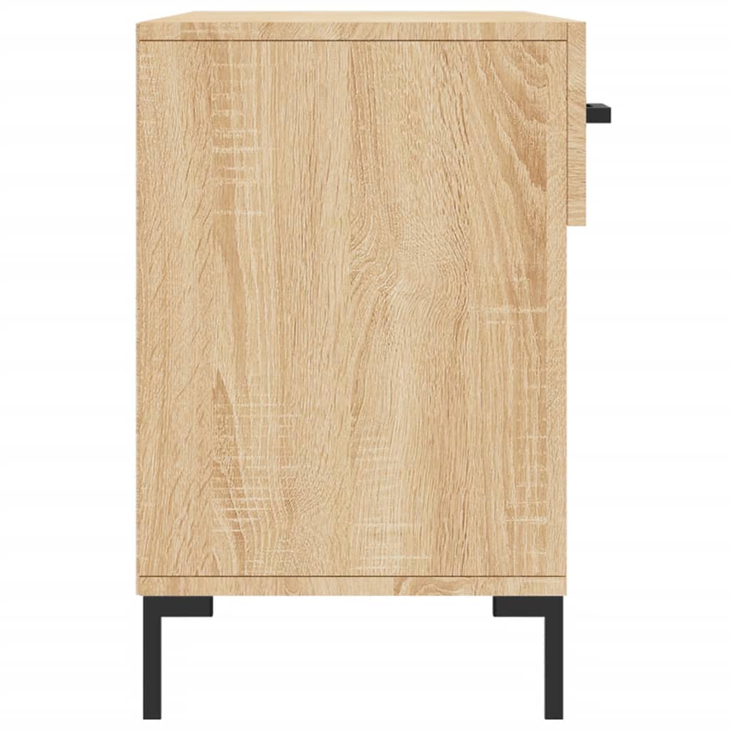 Panca Porta Scarpe Rovere Sonoma 102x35x55 cm Legno Multistrato - homemem39