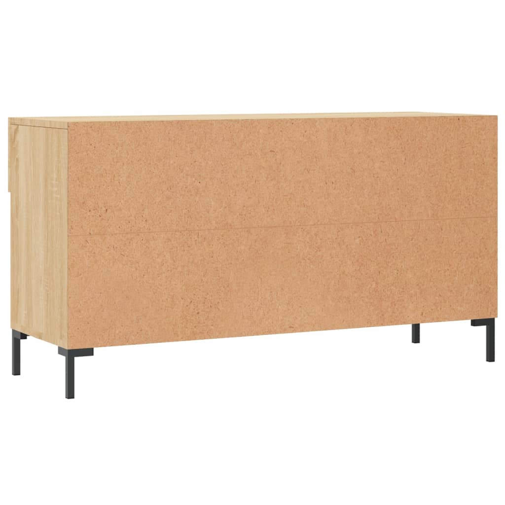 Panca Porta Scarpe Rovere Sonoma 102x35x55 cm Legno Multistrato - homemem39