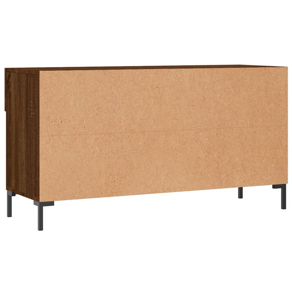 Panca Porta Scarpe Rovere Marrone 102x35x55cm Legno Multistrato - homemem39