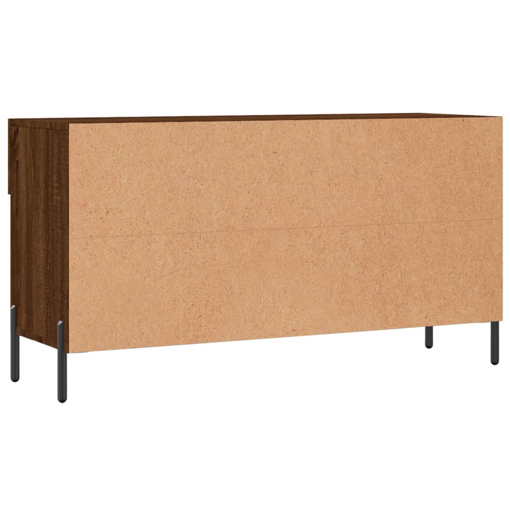 Panca Porta Scarpe Rovere Marrone 102x35x55cm Legno Multistrato - homemem39
