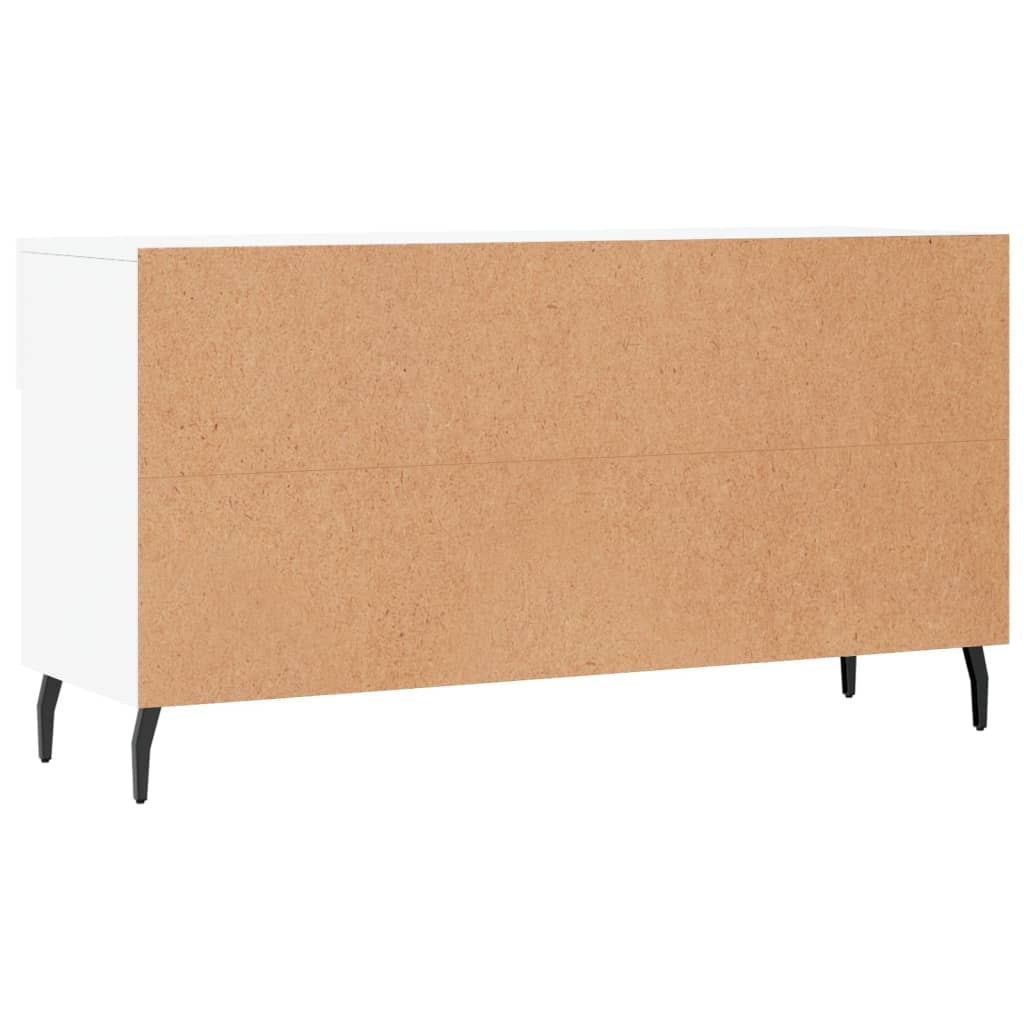 Panca Porta Scarpe Bianca 102x35x55 cm in Legno Multistrato - homemem39