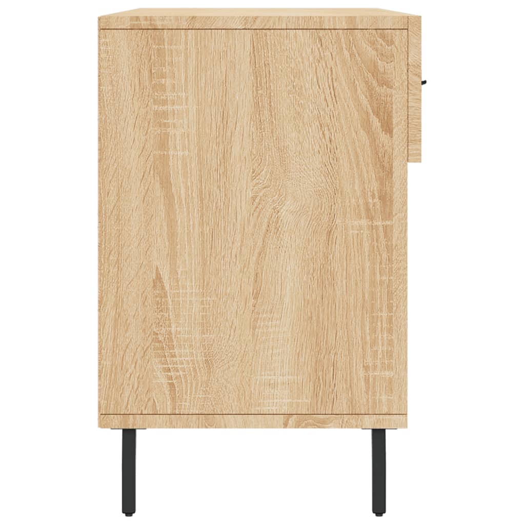 Panca Porta Scarpe Rovere Sonoma 102x35x55 cm Legno Multistrato - homemem39