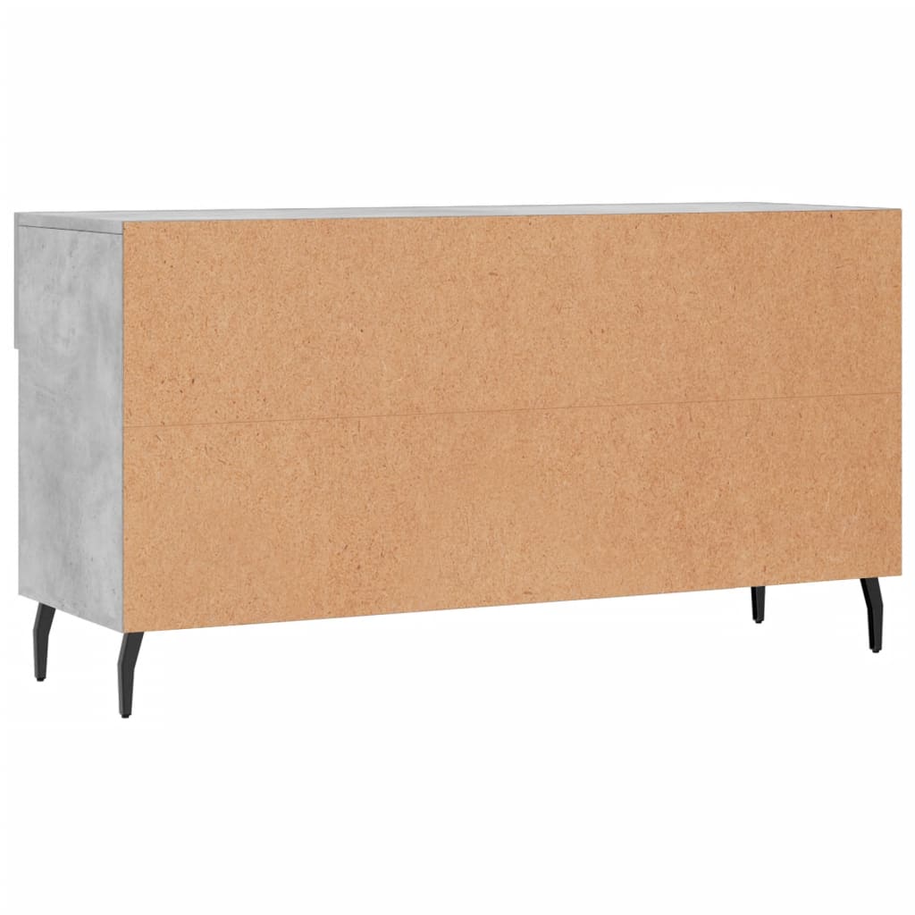 Panca Porta Scarpe Grigio Cemento 102x35x55cm Legno Multistrato - homemem39