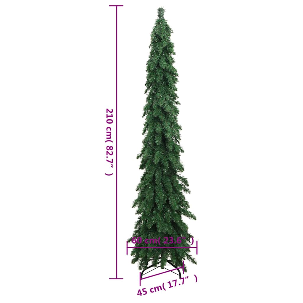 Albero di Natale Artificiale Preilluminato con 130 LED 210 cm | homemem39