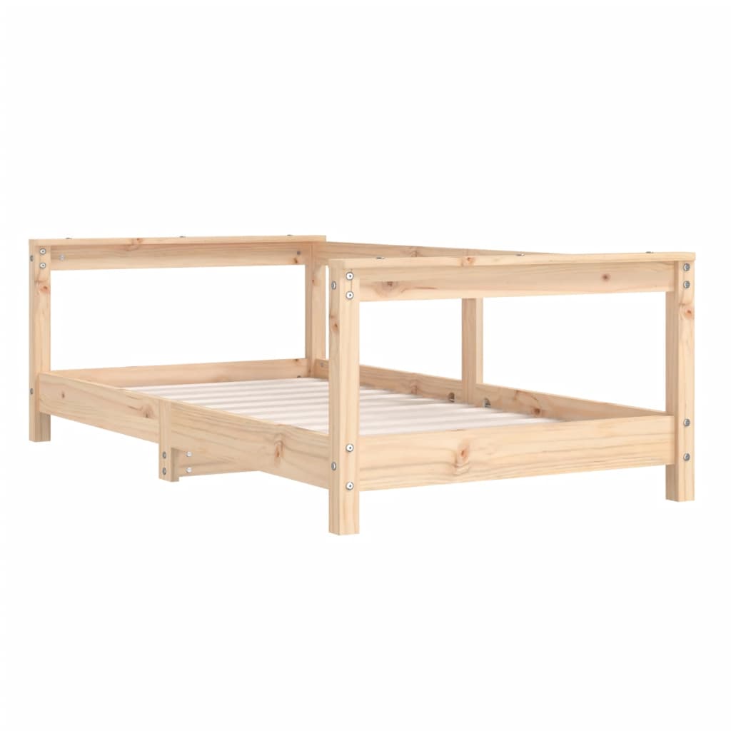 Giroletto per Bambini 70x140 cm in Legno Massello di Pino - homemem39
