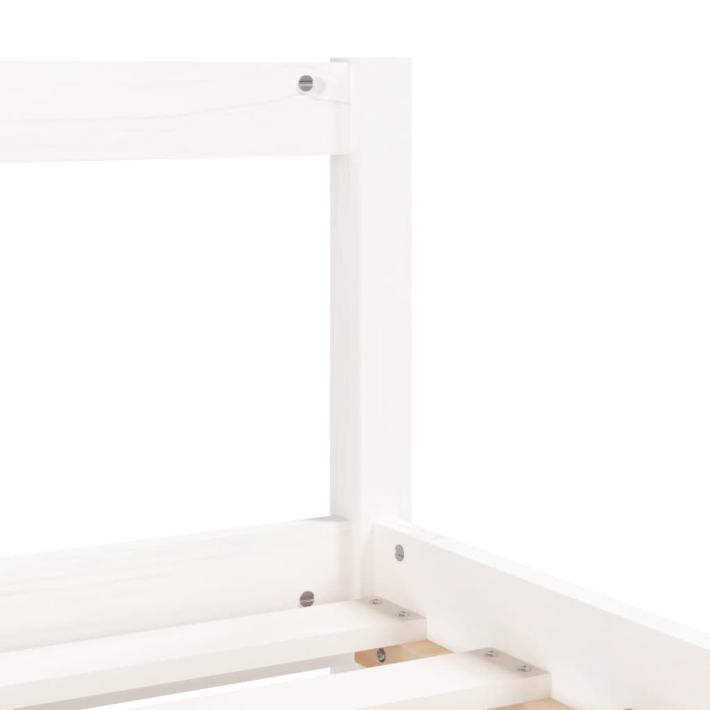 Giroletto Bambini con Cassetti Bianco 90x190 cm Massello Pino - homemem39