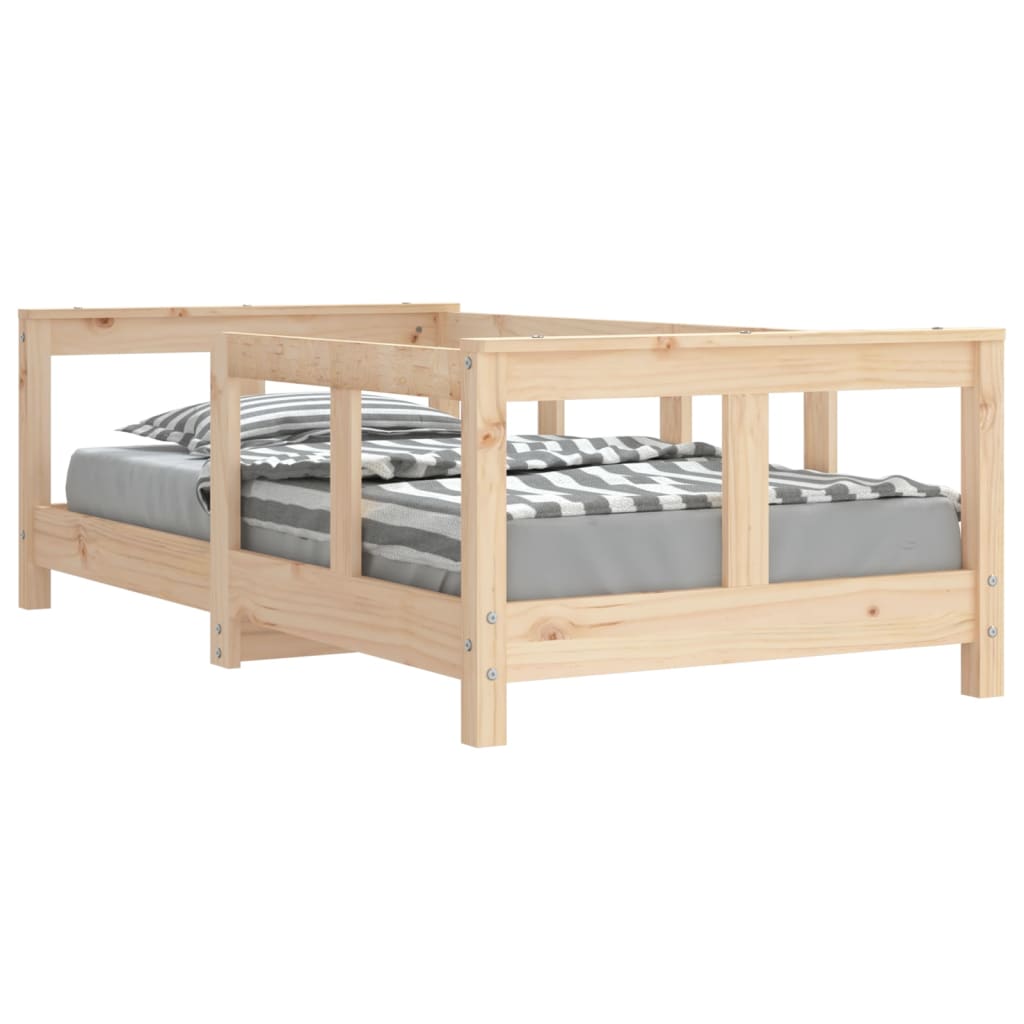 Giroletto per Bambini 70x140 cm in Legno Massello di Pino - homemem39