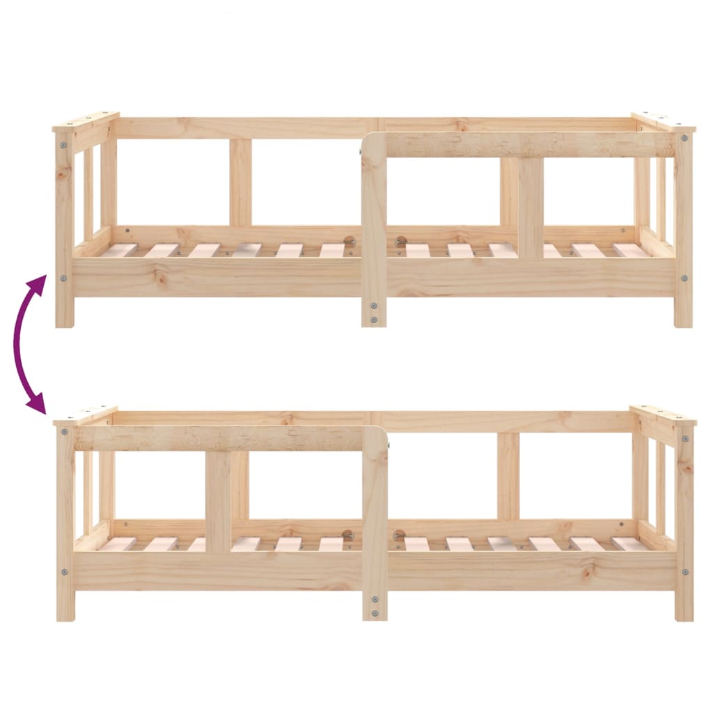 Giroletto per Bambini 70x140 cm in Legno Massello di Pino - homemem39