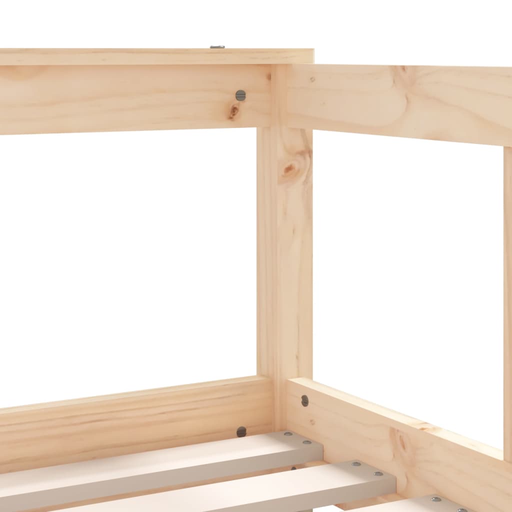 Giroletto per Bambini 70x140 cm in Legno Massello di Pino - homemem39