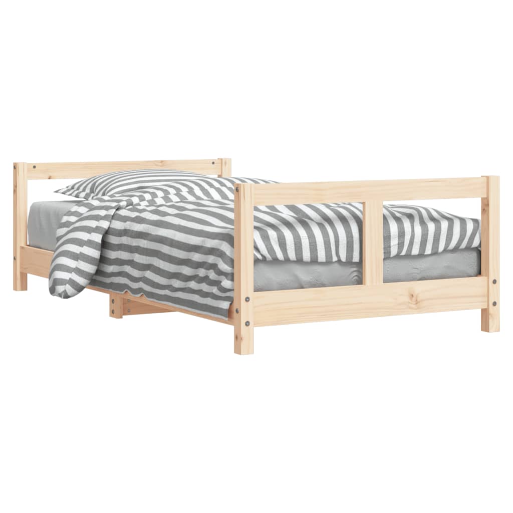 Giroletto per Bambini 80x160 cm in Legno Massello di Pino - homemem39