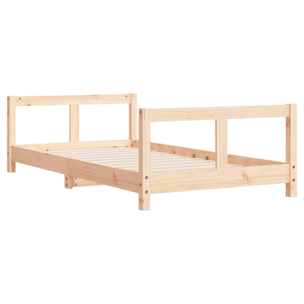 Giroletto per Bambini 80x160 cm in Legno Massello di Pino - homemem39