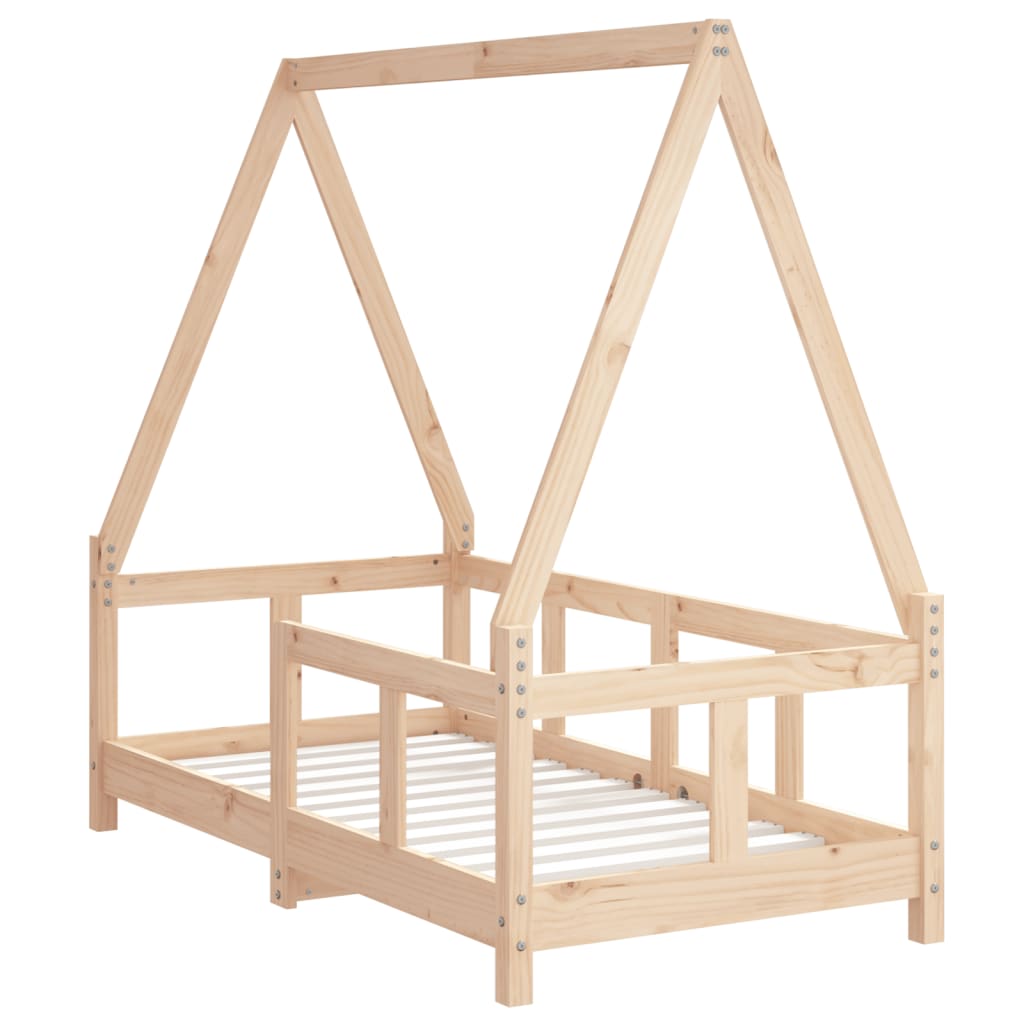 Giroletto per Bambini 70x140 cm in Legno Massello di Pino - homemem39