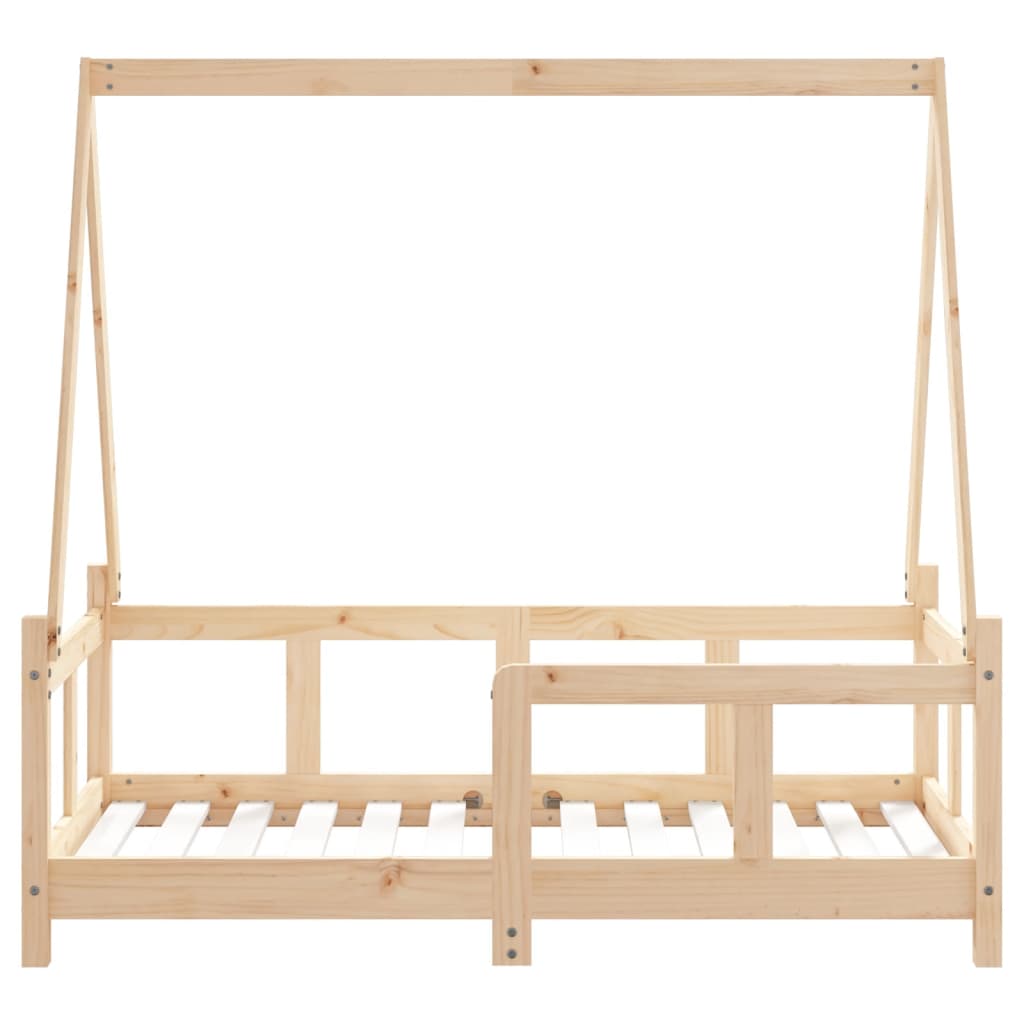 Giroletto per Bambini 70x140 cm in Legno Massello di Pino - homemem39