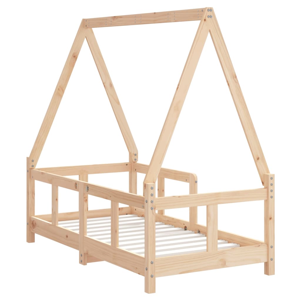 Giroletto per Bambini 70x140 cm in Legno Massello di Pino - homemem39