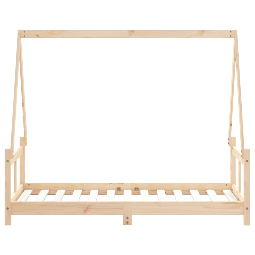 Giroletto per Bambini 80x160 cm in Legno Massello di Pino - homemem39