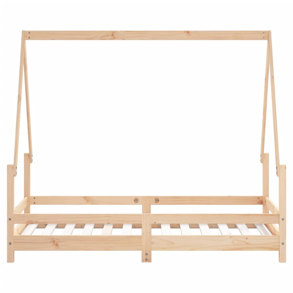 Giroletto per Bambini 80x160 cm in Legno Massello di Pino - homemem39