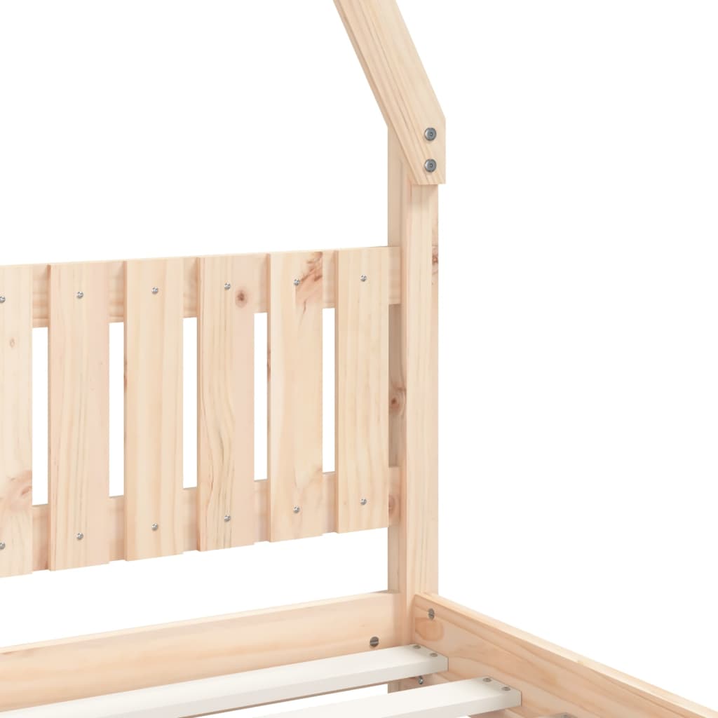 Giroletto per Bambini 80x200 cm in Legno Massello di Pino - homemem39