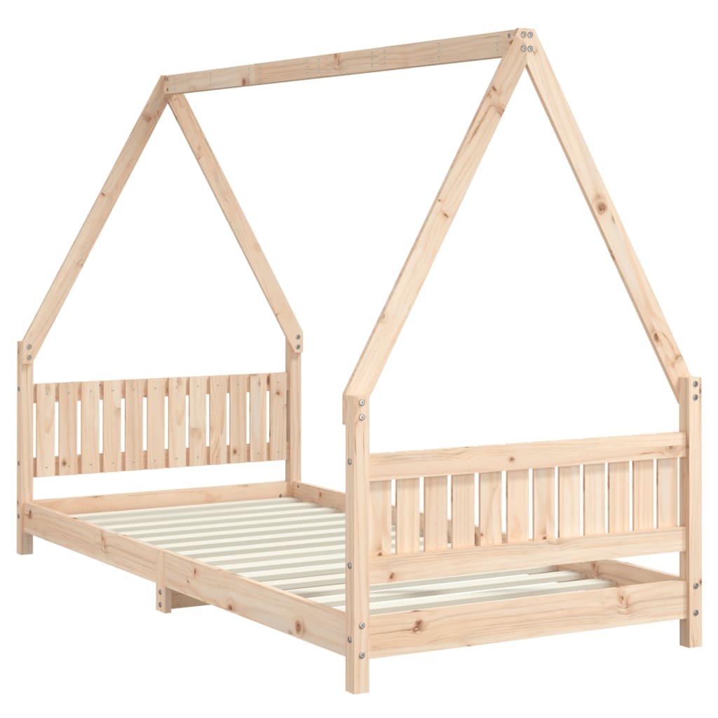 Giroletto per Bambini 90x200 cm in Legno Massello di Pino - homemem39