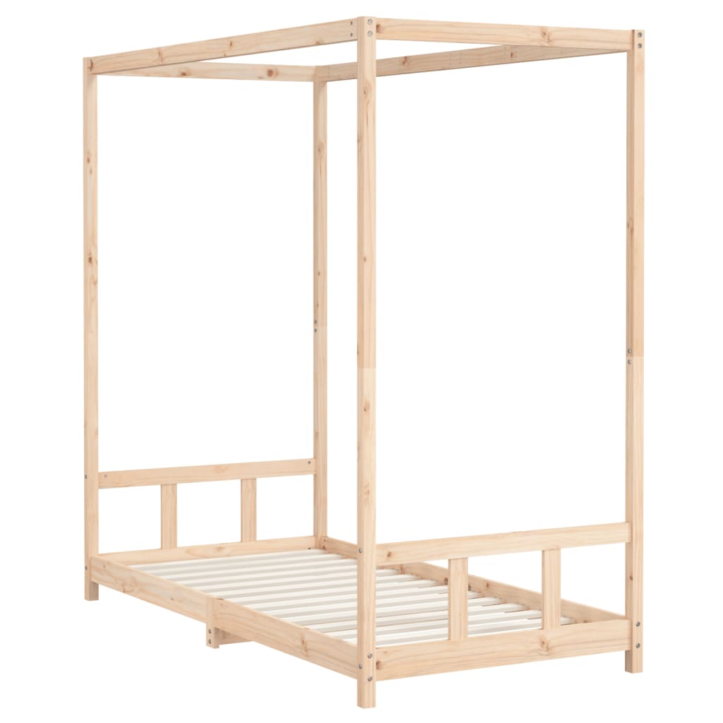 Giroletto per Bambini 90x190 cm in Legno Massello di Pino - homemem39