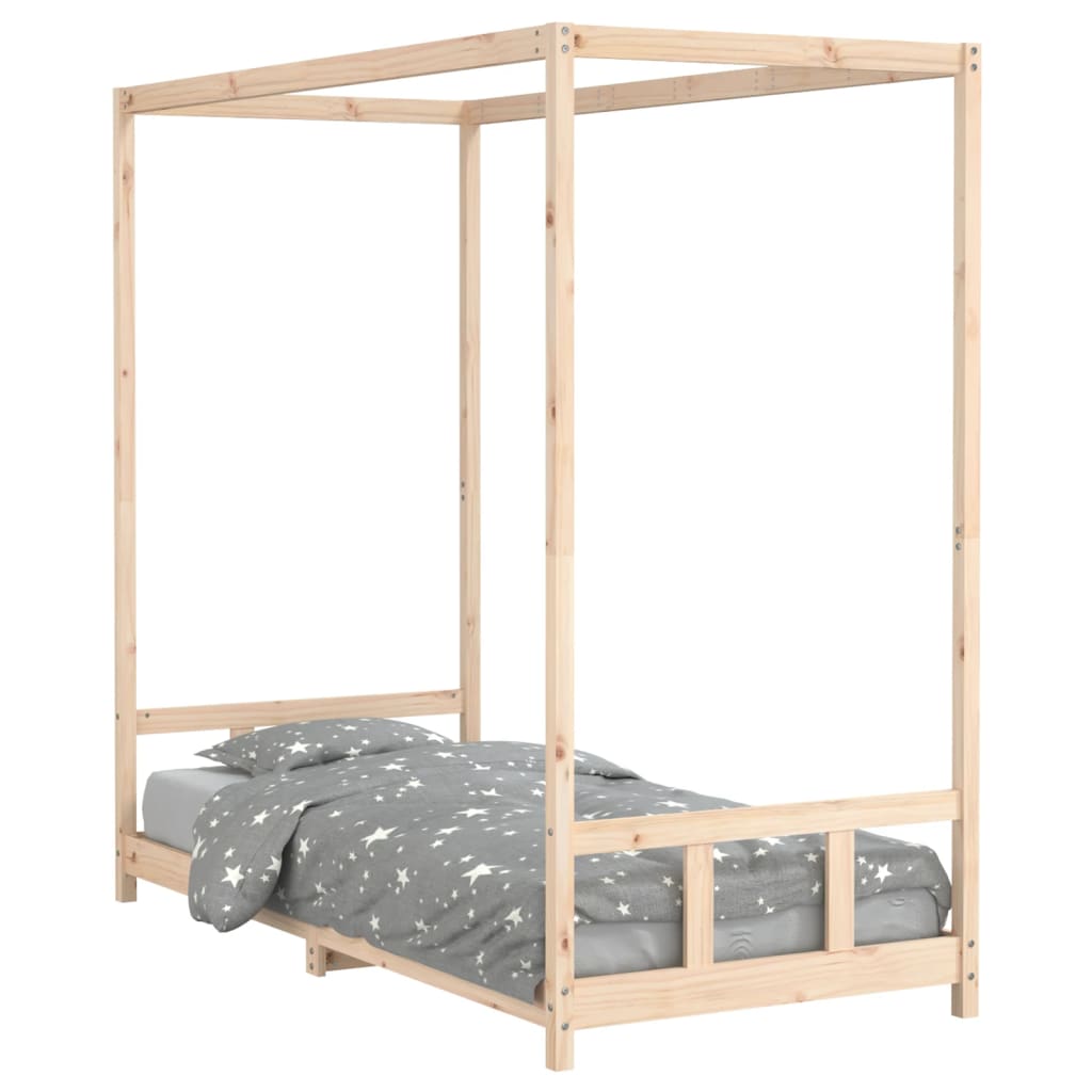 Giroletto per Bambini 90x200 cm in Legno Massello di Pino - homemem39