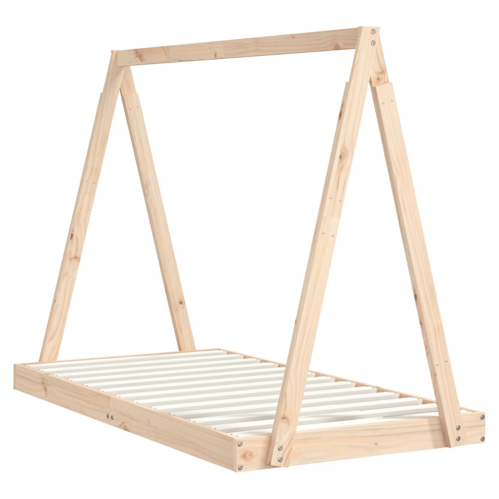 Giroletto per Bambini 80x160 cm in Legno Massello di Pino - homemem39