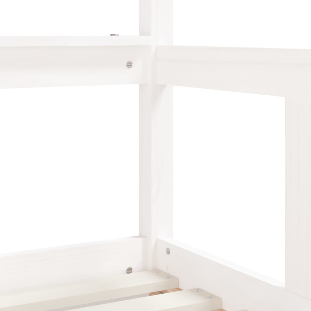 Giroletto Bambini con Cassetti Bianco 70x140cm Massello di Pino - homemem39