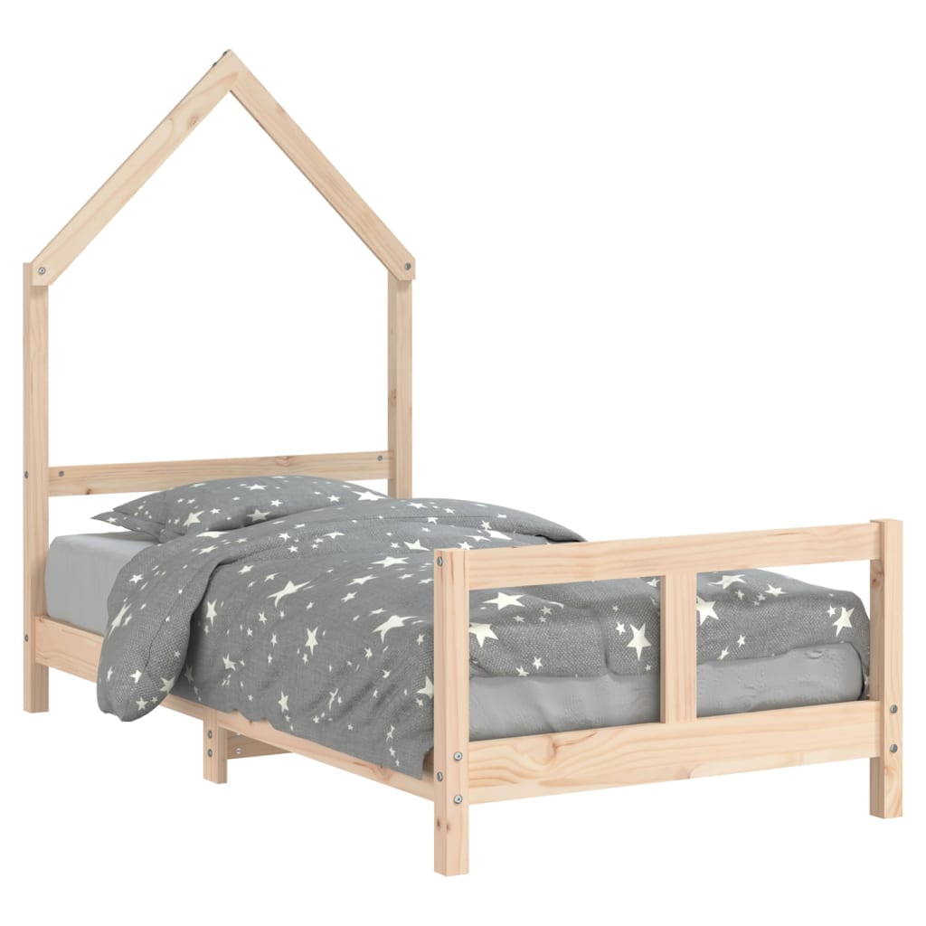 Giroletto per Bambini 80x160 cm in Legno Massello di Pino - homemem39