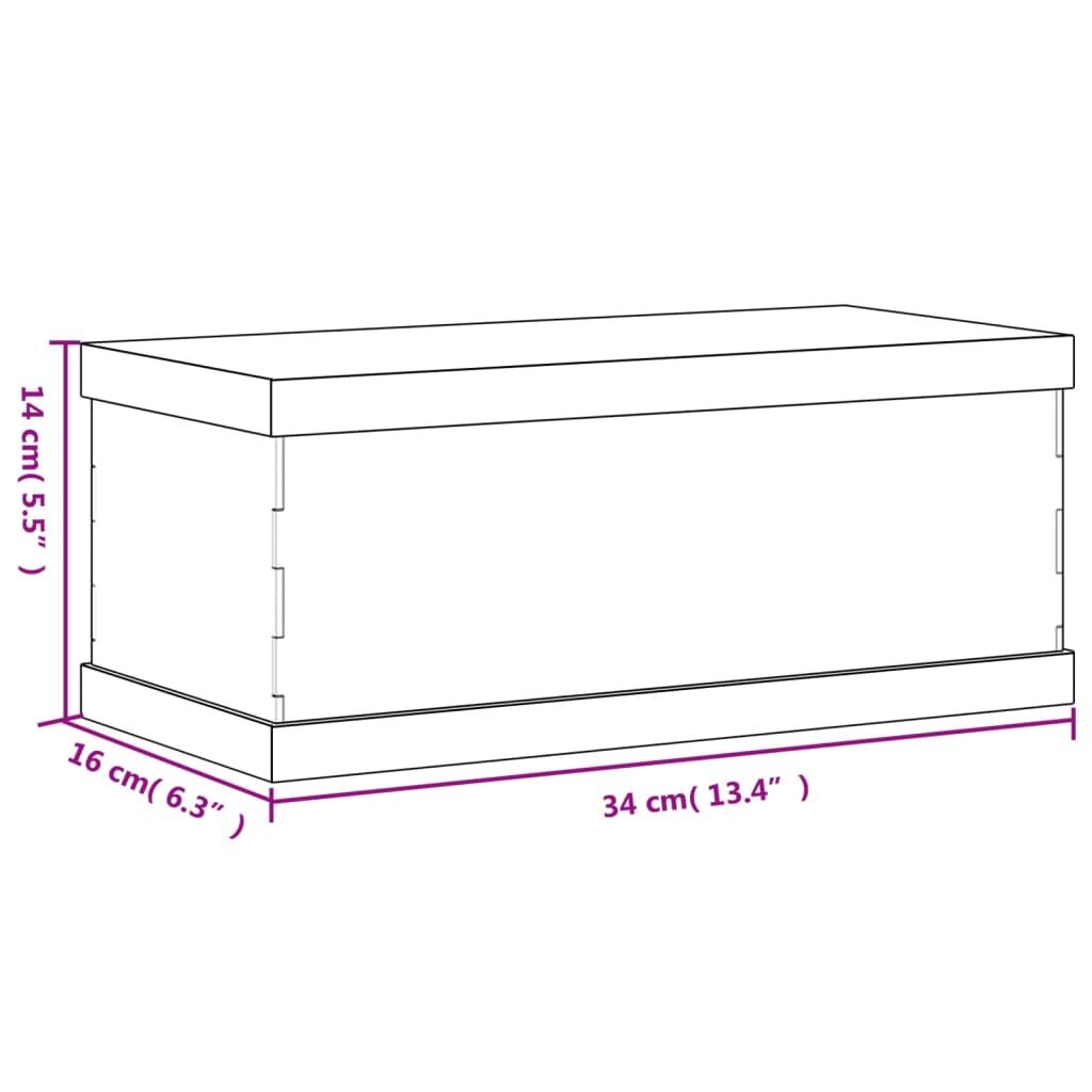 Scatola Espositiva Trasparente 34x16x14 cm in Acrilico | homemem39