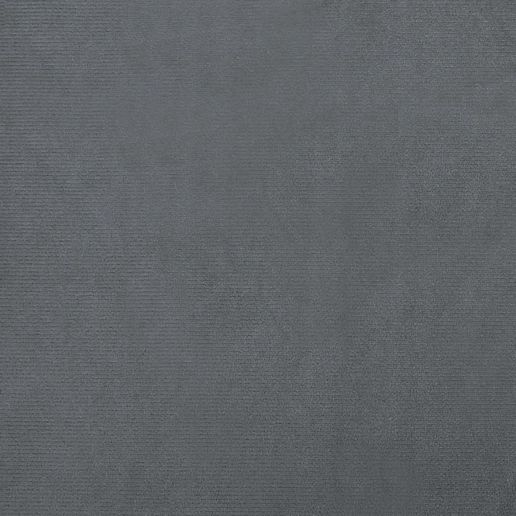 Divano per Bambini Grigio Scuro 70x45x26,5 cm in Velluto - homemem39