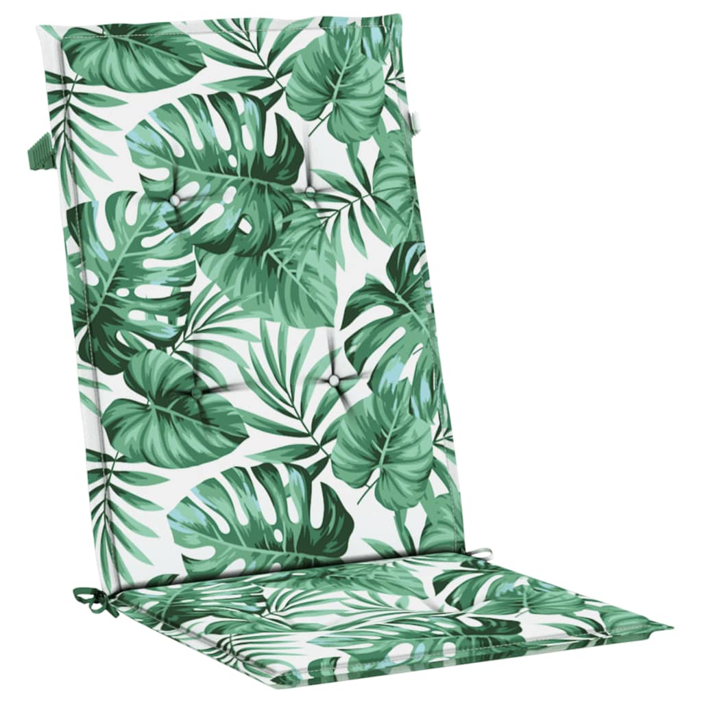 Sedie da Giardino Reclinabili con Cuscini 8 pz in Legno di Teak