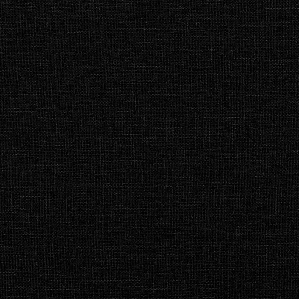 Divano Letto con Letto Estraibile Nero 80x200 Tessuto