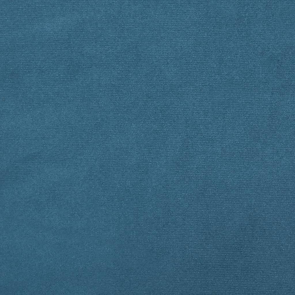 Divano Letto Estraibile con Cassetti Blu 80x200 cm in Velluto | homemem39
