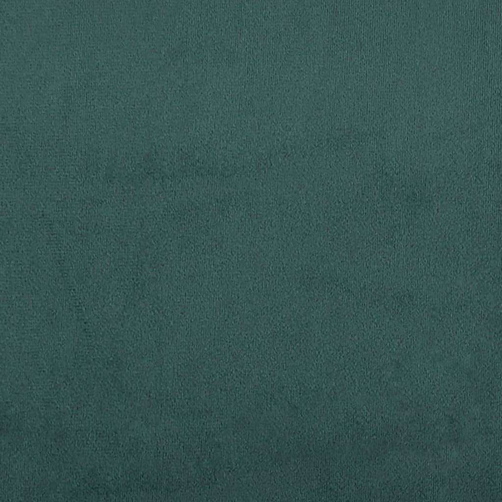 Divano Letto Estraibile Cassetti Verde Scuro 80x200cm Velluto | homemem39